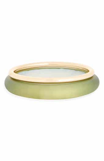 2-Pack Resin & Metal Bangle Bracelets