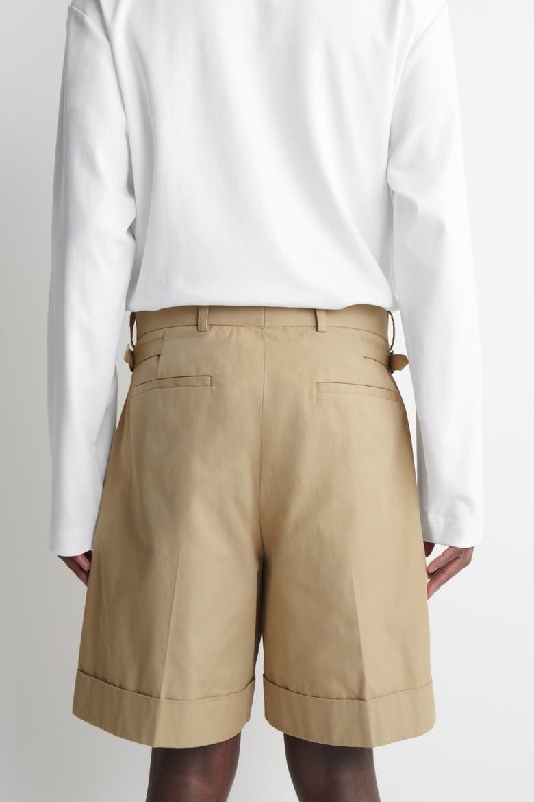 Cotton-twill Chino Shorts, Alternate, color, BEIGE