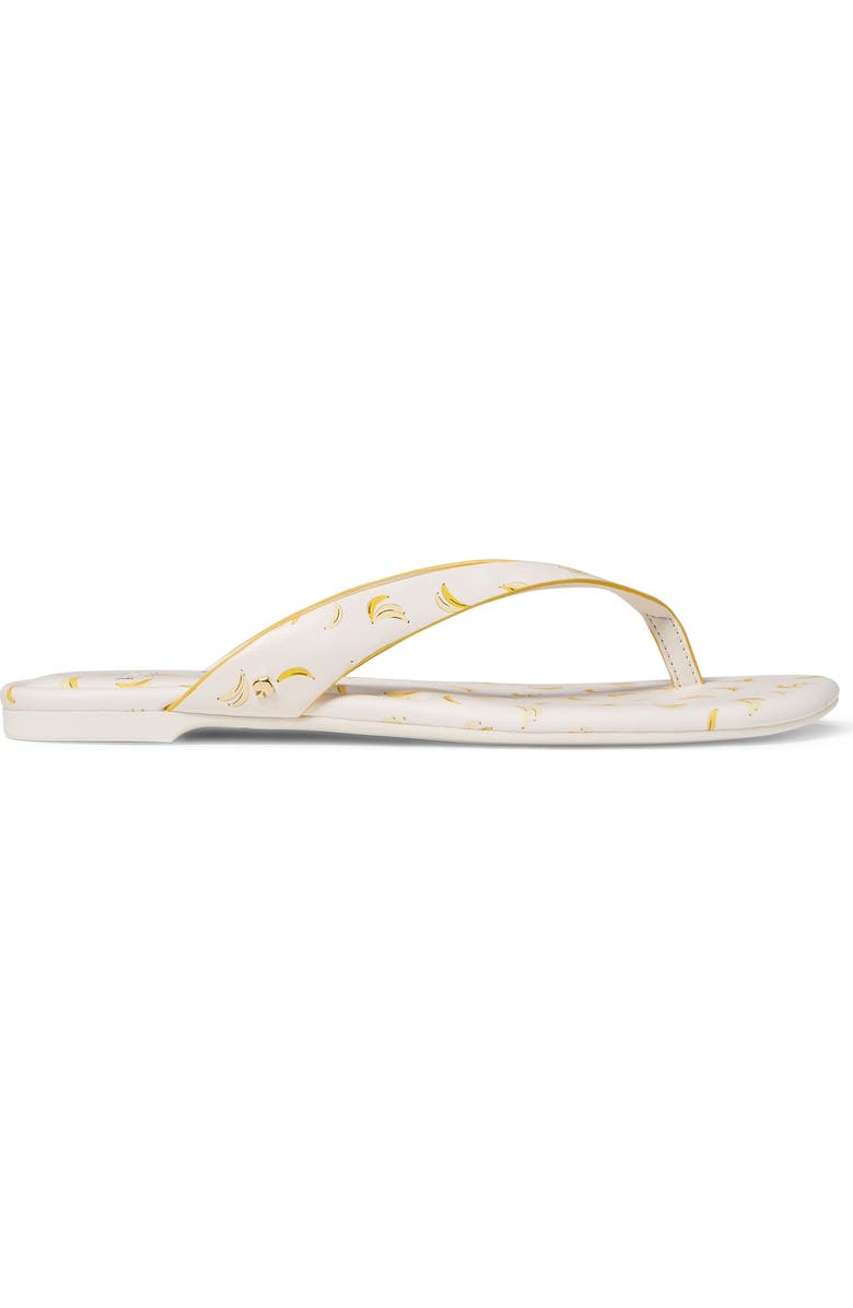 Kate Spade New York banana print flip flop, Alternate, color,