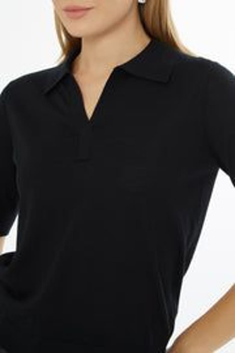 Off-Shoulder Knit Sweater, Alternate, color, Black
