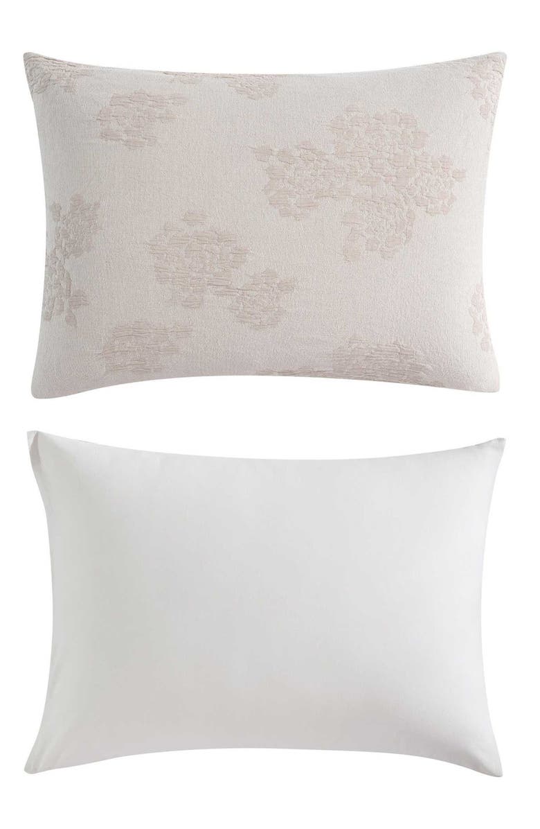 Vera Wang Roses Cotton Duvet Set, Alternate, color, Beige