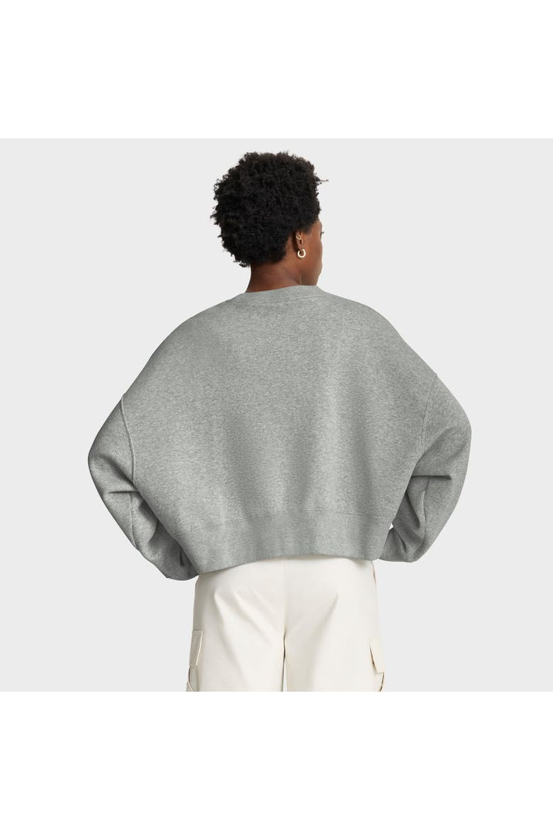 Women's Nike Heather Gray Penn State Nittany Lions Oversized Phoenix Arch Pullover Sweatshirt, Alternate, color, Heather Gray