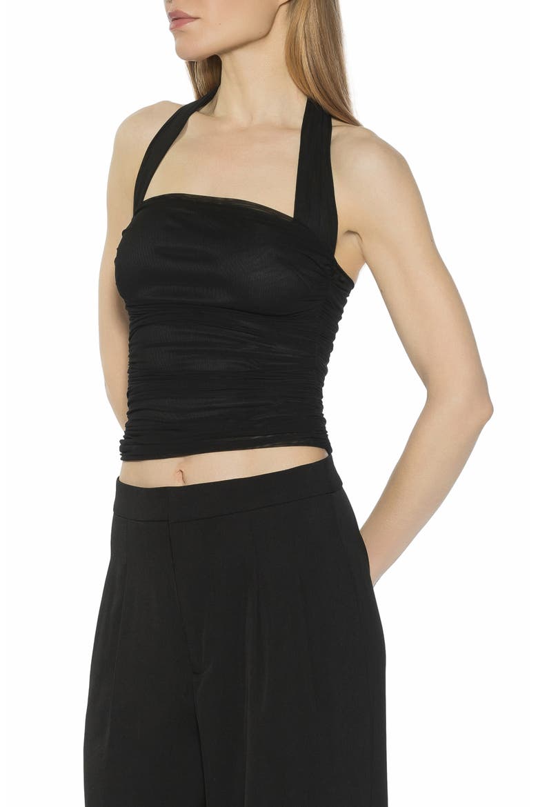 Luca Halter Square Neck Top, Alternate, color, BLACK