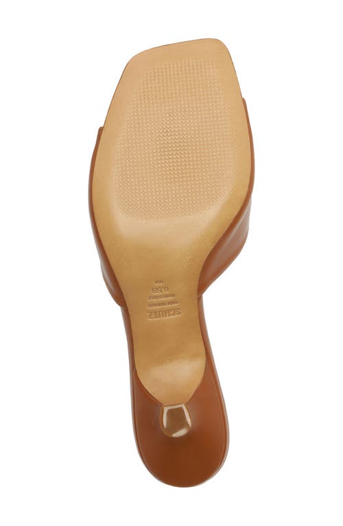 Schutz Dethalia Kitten Heel Slide Sandal In Brown