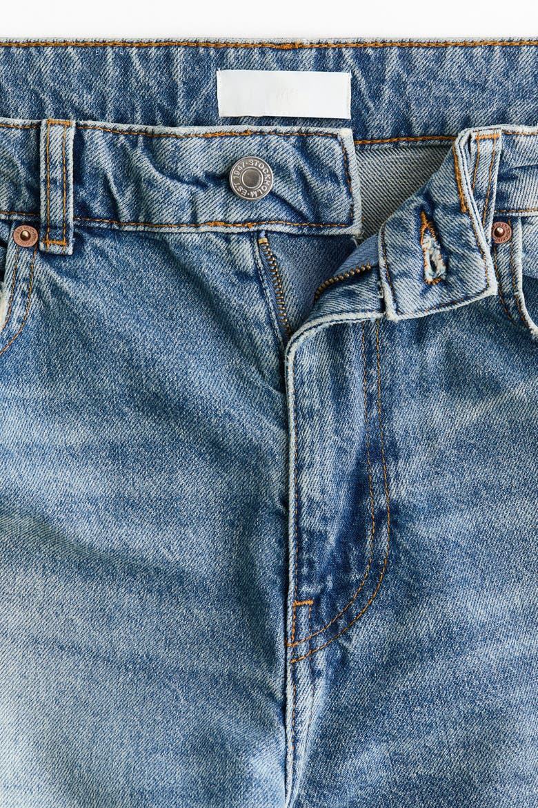 Barrel High Waist Jeans, Alternate, color, Denim blue