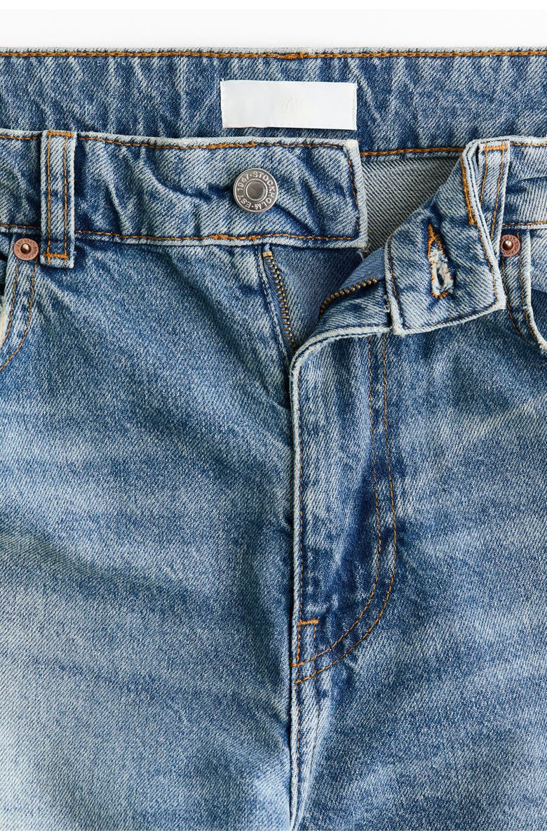 H&M Barrel High Waist Jeans, Alternate, color, Denim Blue