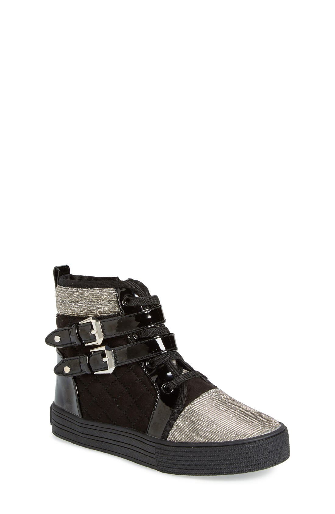 Stuart Weitzman 'Ariana Vance' High Top Sneaker, Main, color, 