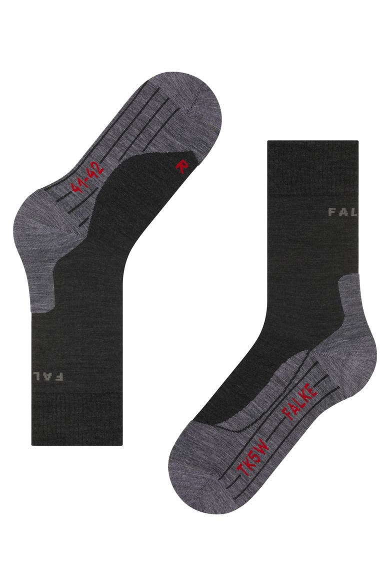 TK5 Wander Hiking Socks, Alternate, color, Asphalt Melange