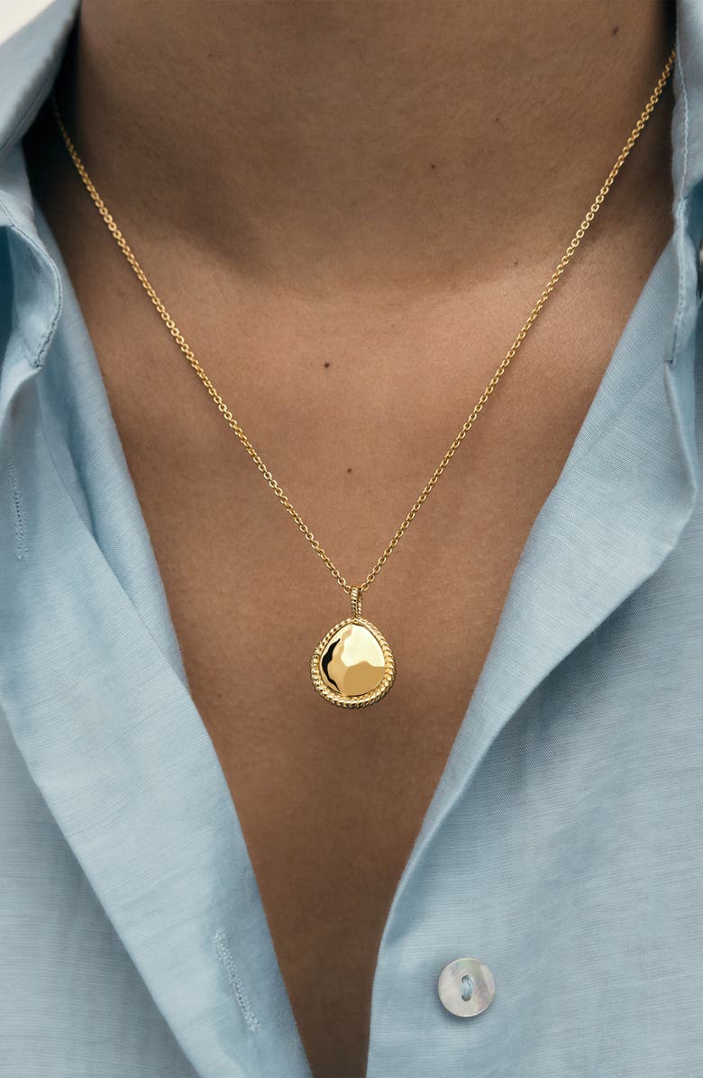 Monica Vinader Mini Deia Teardrop Locket, Alternate, color, 18Ct Gold Vermeil