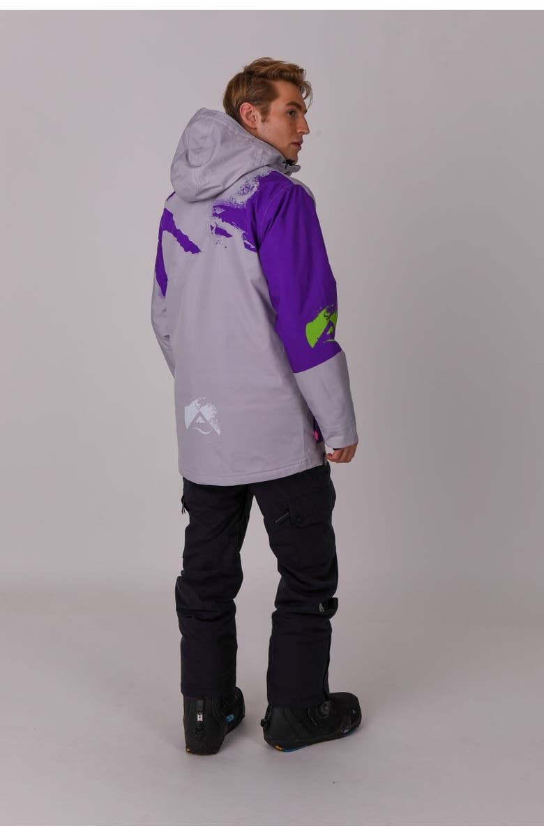 OOSC Afterparty Jacket, Alternate, color, Grey & Purple