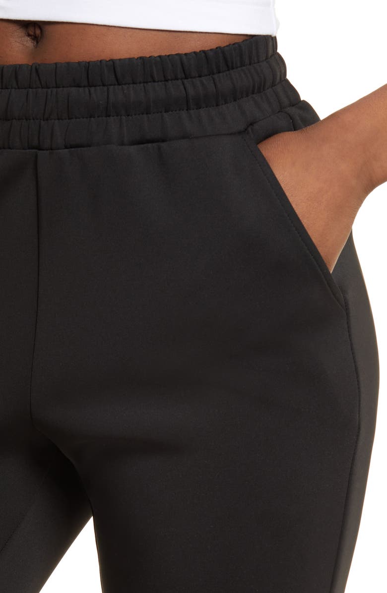 Good American Scuba Relaxed Straight Leg Pants, Alternate, color,