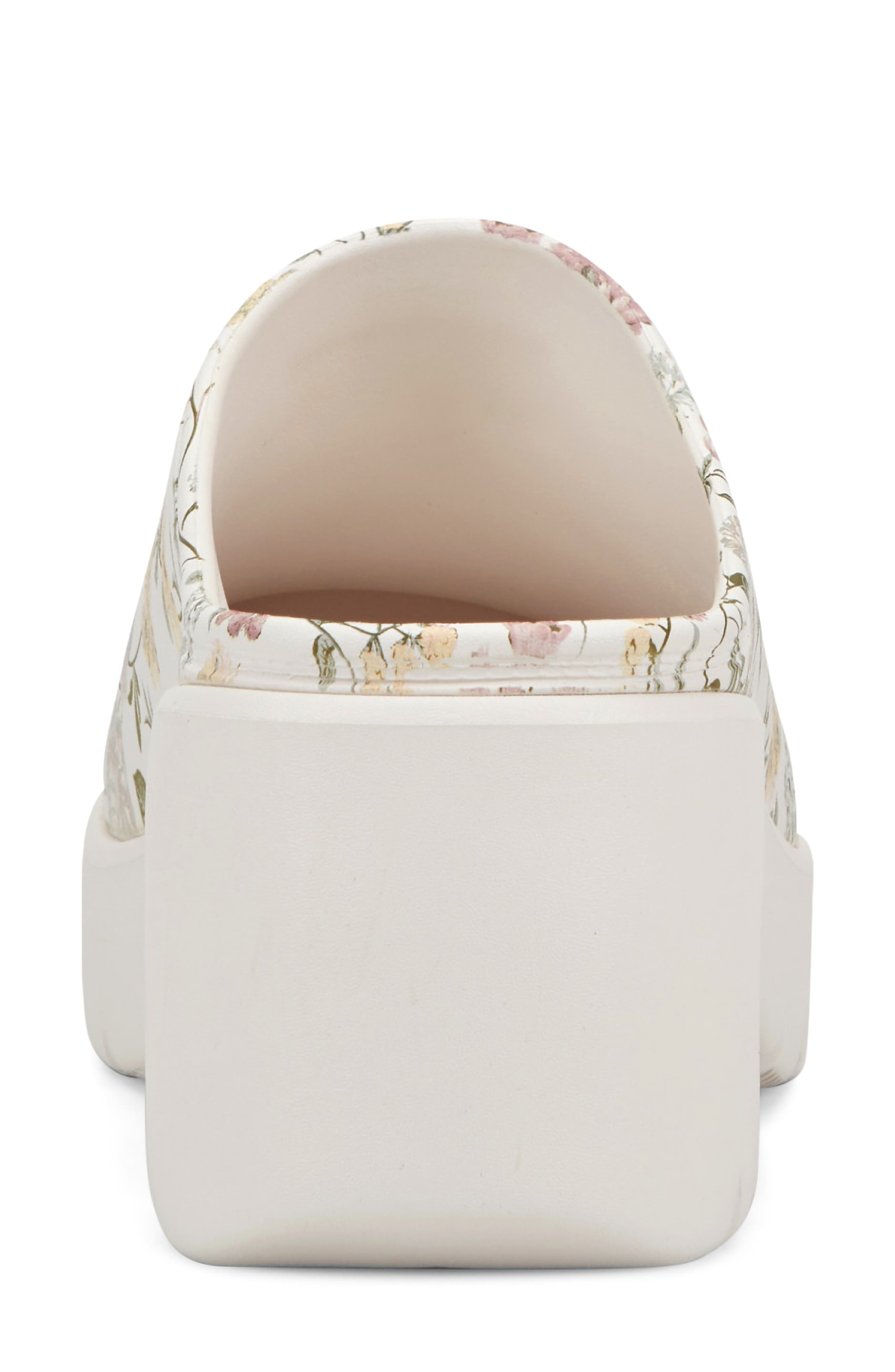 Hunter Anika Floral Waterproof Clog, Alternate, color, Ivory