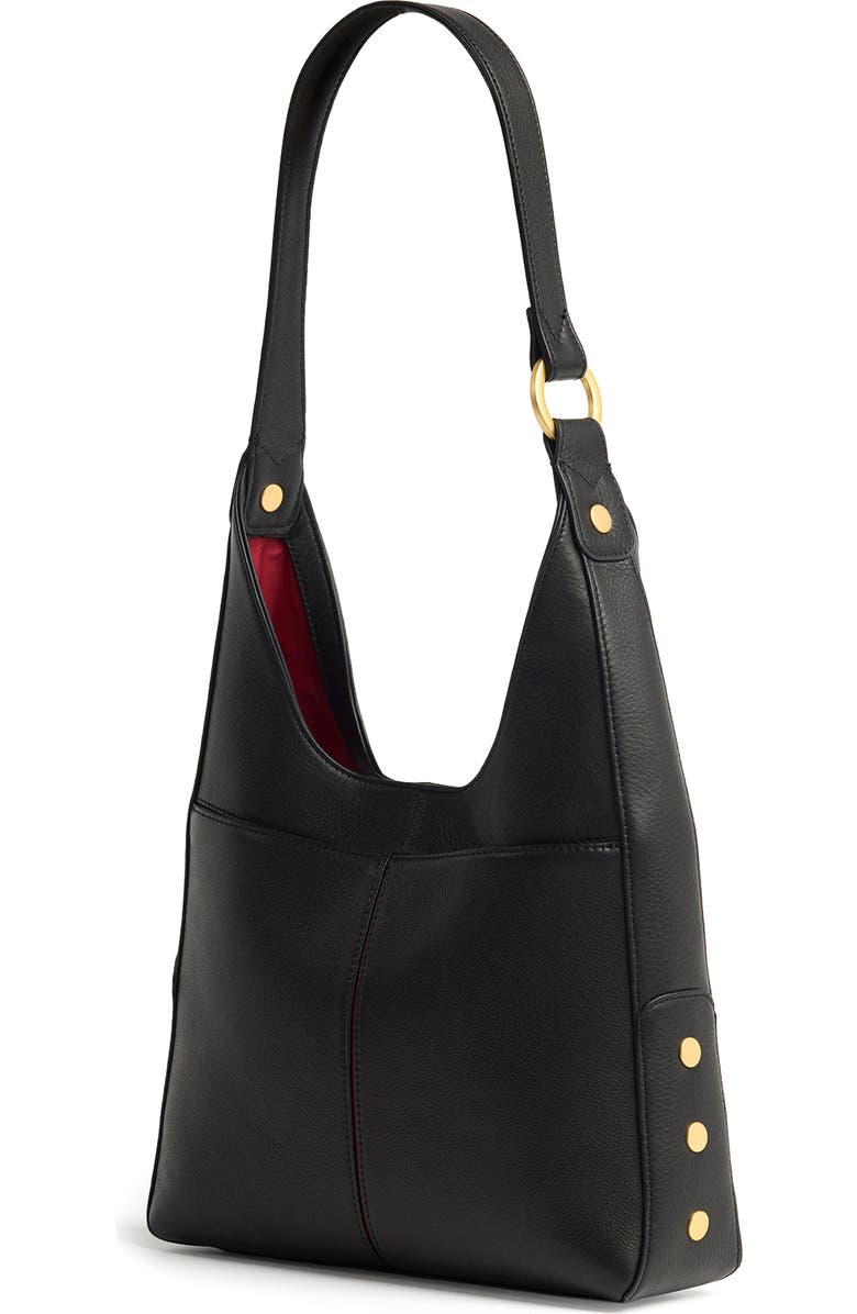 HAMMITT Tim Medium Hobo Bag, Alternate, color, Black/ Brushed Gold