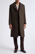 Massimo Alba Florio Single Breasted Double Face Virgin Wool Coat