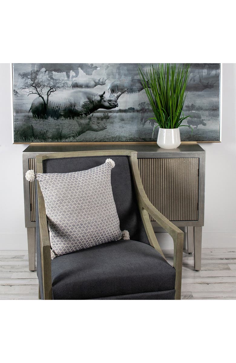 PARKLAND COLLECTION Allegro Transitional Ivory Throw Pillow, Main, color, Ivory