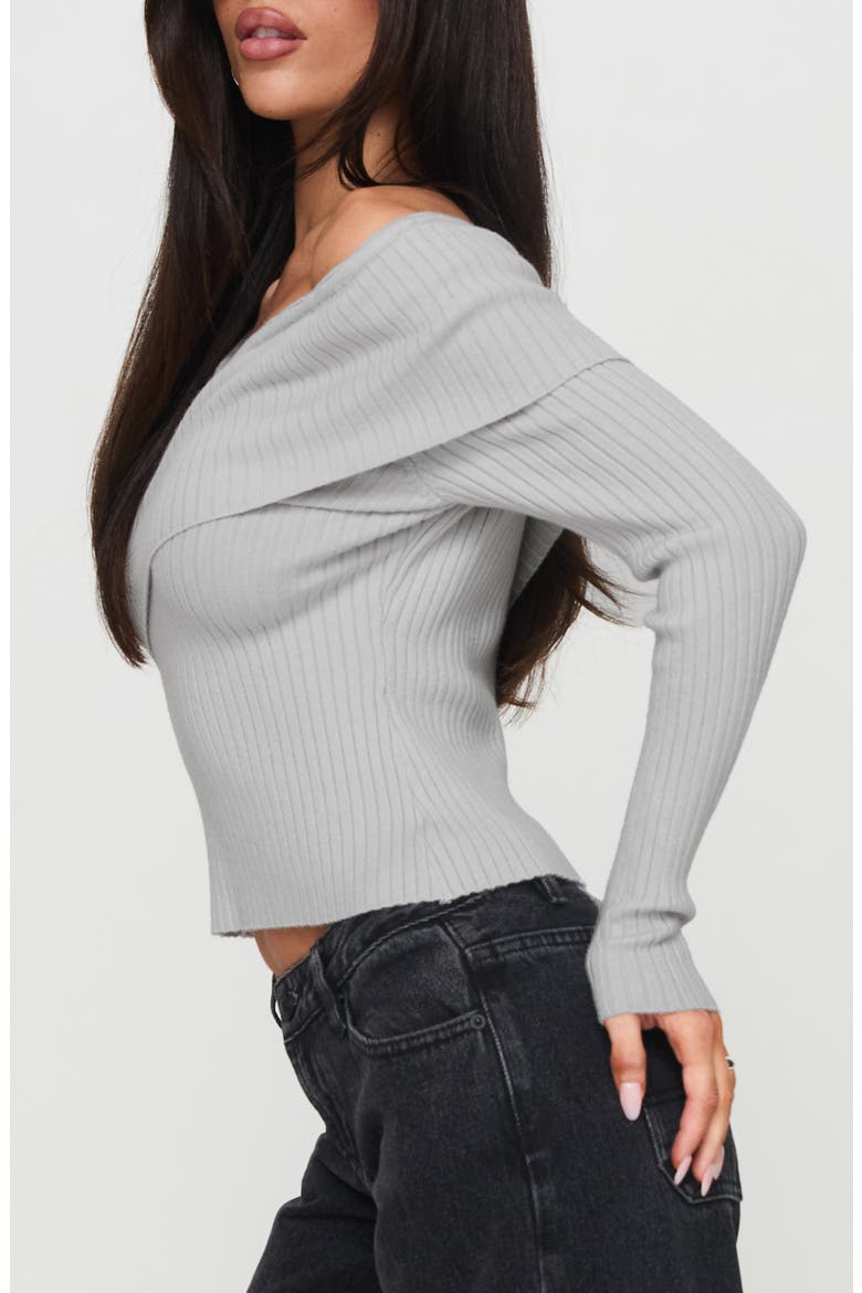 Nolia Rib Sweater, Alternate, color, GREY