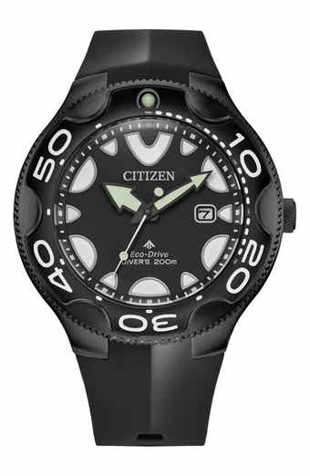 Citizen Promaster Dive Faux Leather Strap Watch, 46mm