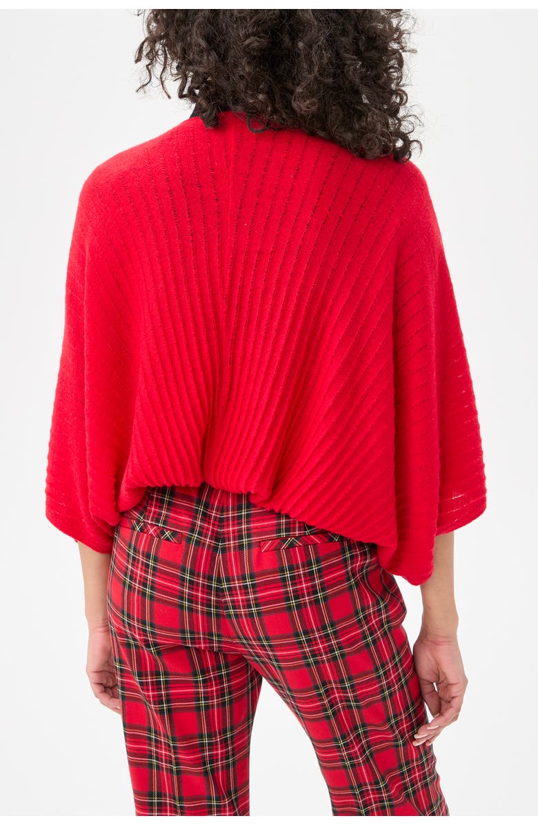 Trina Turk Exceptional Tie Front Pullover, Alternate, color, Moulin Rouge