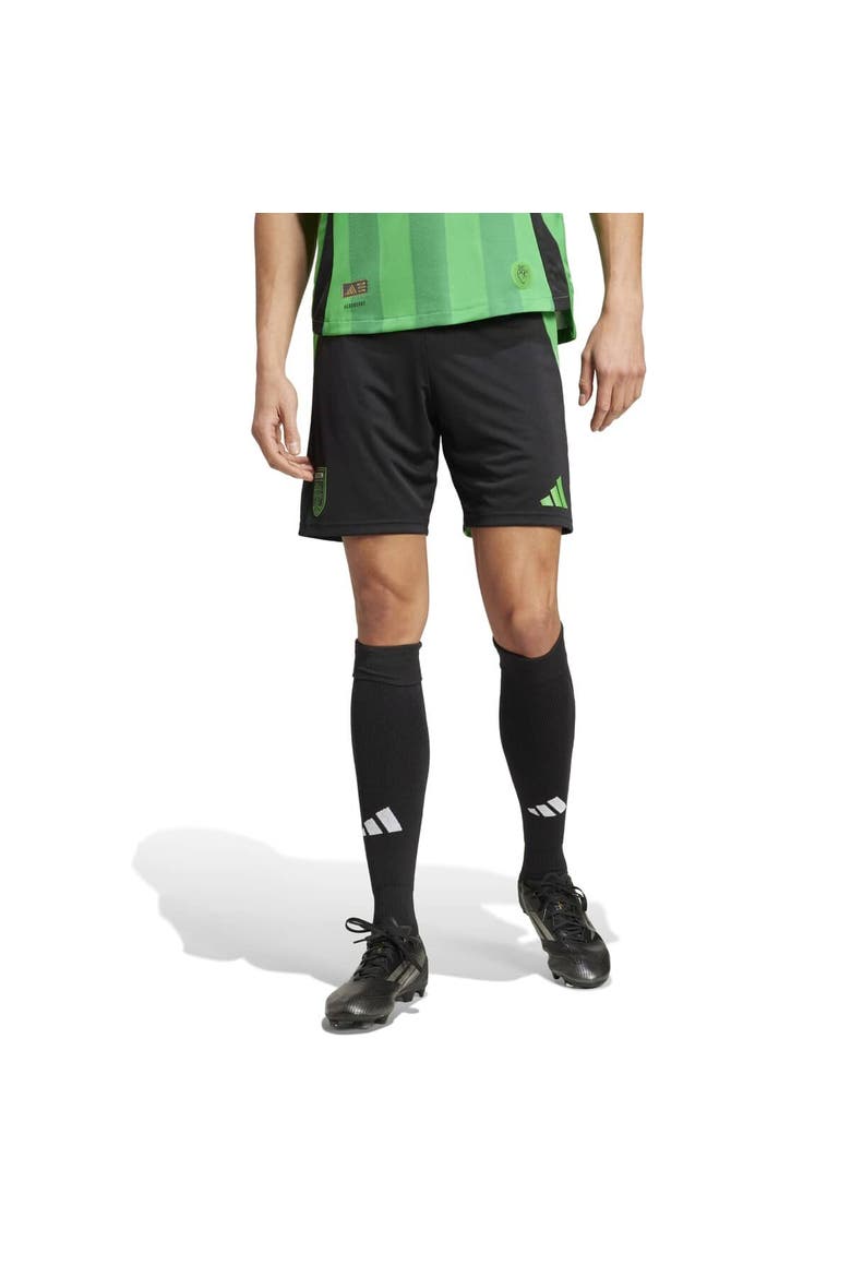 Men's adidas  Black Austin FC Home 2025 The Heartbeat Kit Authentic Shorts, Alternate, color, Black
