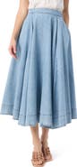 DO by Dee Ocleppo Sage Half Circle Chambray Denim Skirt