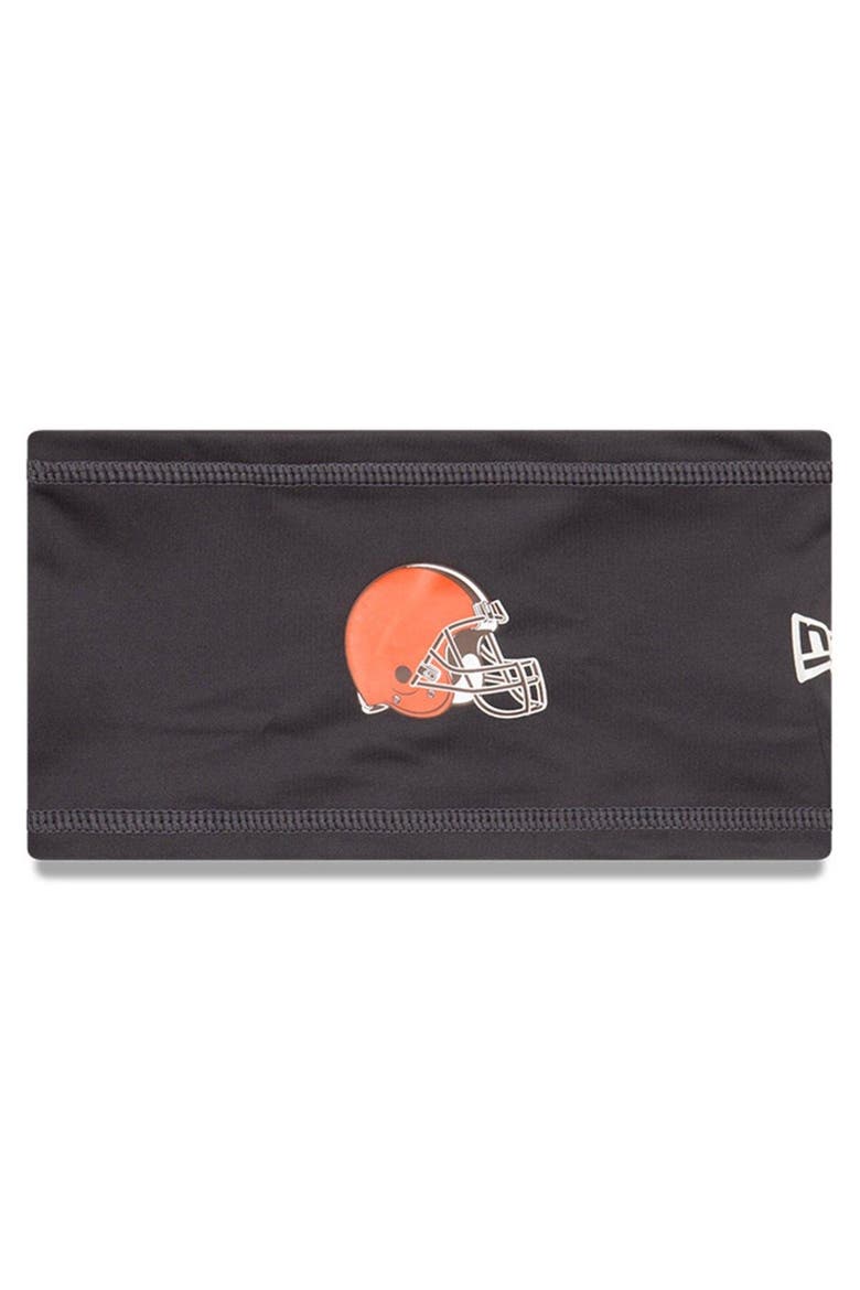 Graphite Cleveland Browns COOLERA Official Training Camp Headband, Main, color, Graphite
