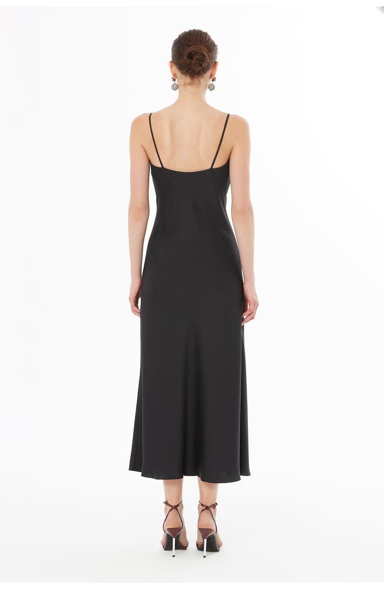 Gizia Strappy V-Neck Dress, Alternate, color, Black