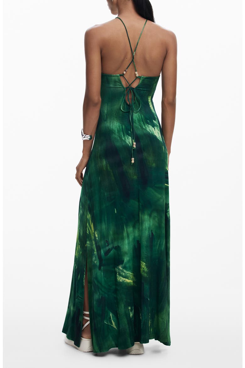 Cutout Maxi Dress, Alternate, color, GREEN