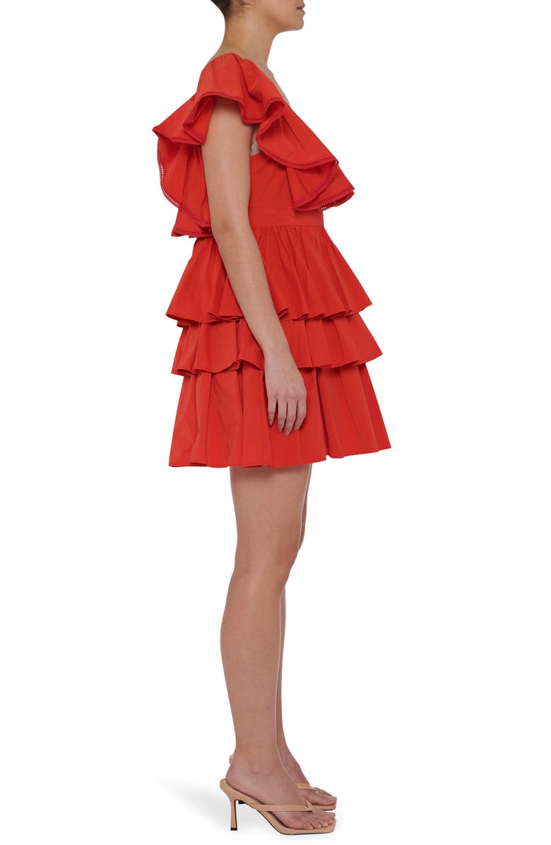 Toccin Ruffle Minidress, Alternate, color, 