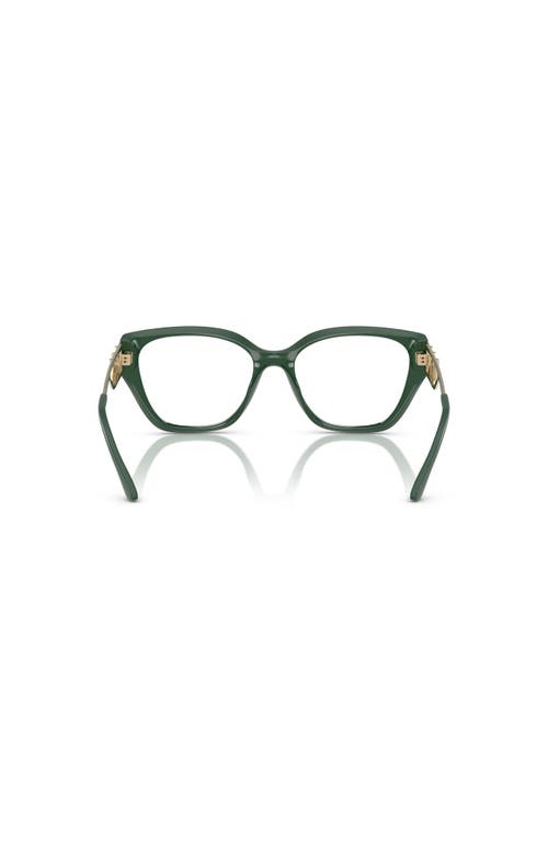 Michael Kors 54mm Square Optical Glasses In Green