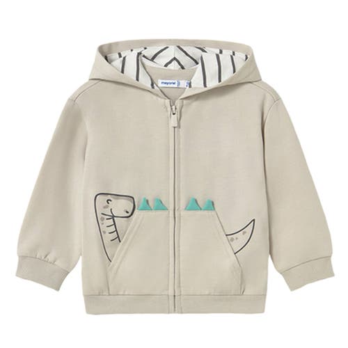 Shop Mayoral Interactive Dino Sweatshirt In Ivory