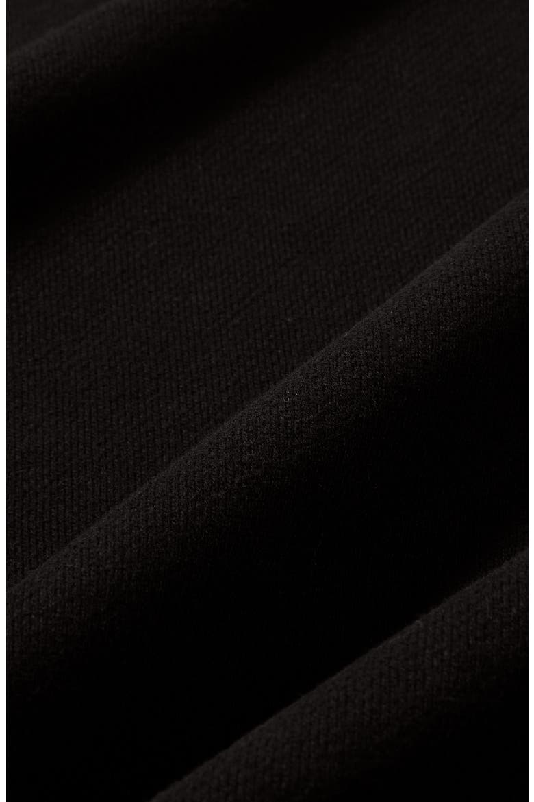 Sportswear Oversized V-Neck Fleece Sweatshirt, Alternate, color, TOTAL BLACK/ SAIL