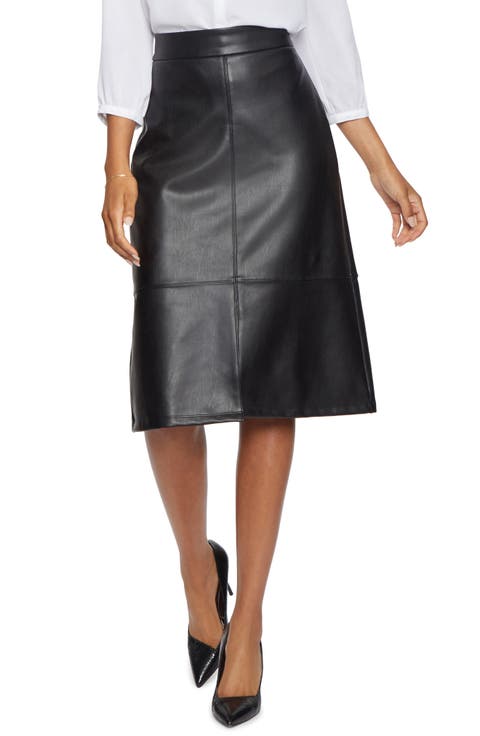 NYDJ Faux Leather A-Line Skirt | Nordstrom