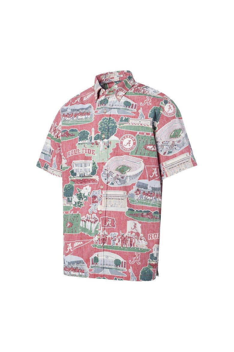 Men's Reyn Spooner  Crimson Alabama Crimson Tide Scenic Button-Down Shirt, Alternate, color, Crimson