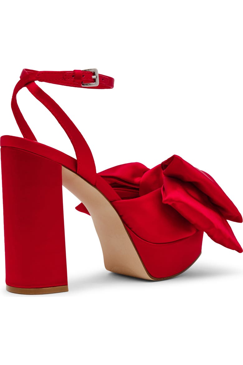 steve madden lively satin bow platform dress sandals Steve Madden Women's Lively Heeled Sandal, Red Satin, 9 : Amazon.ca: Clothing, Shoes & Accessories