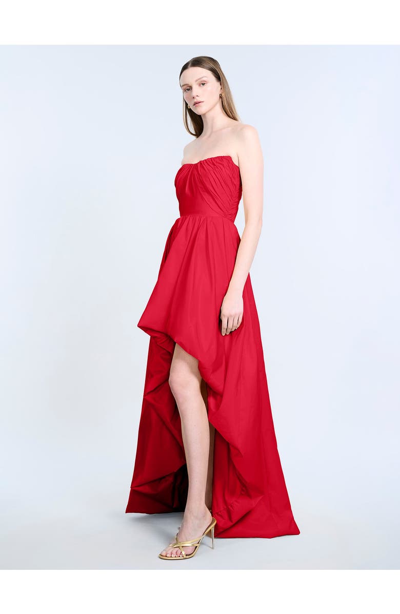 BCBGMAXAZRIA High Slit Ball Gown, Alternate, color, Dahlia