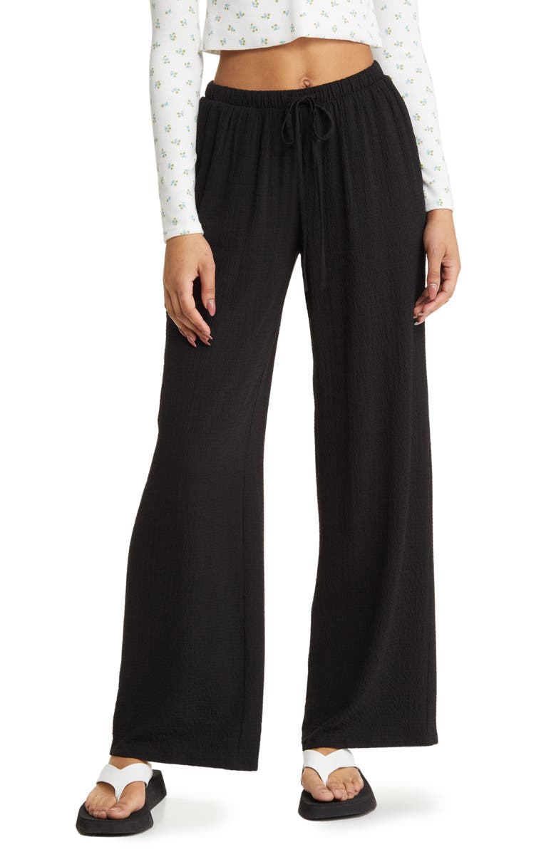 BP. Textured Wide Leg Pants, Main, color,