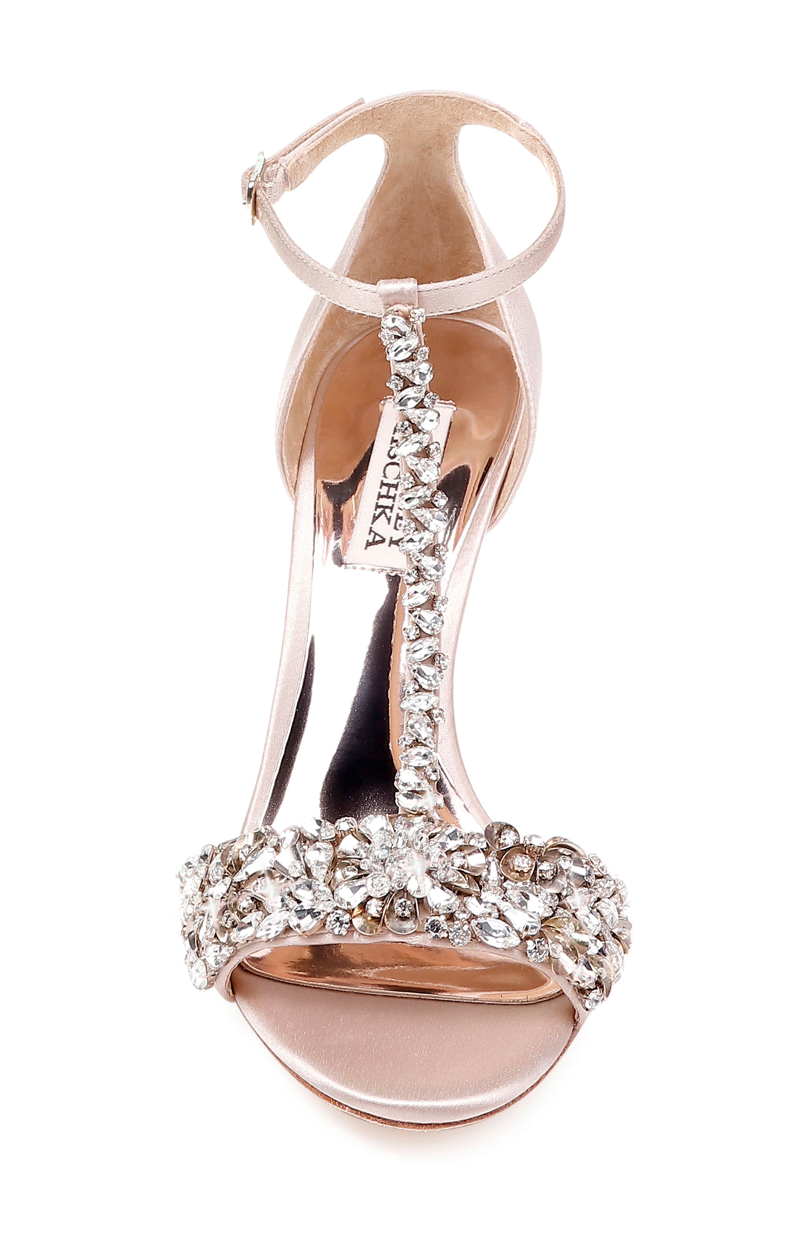 Badgley Mischka Collection Badgley Mischka Crystal Embellished Sandal, Alternate, color, 