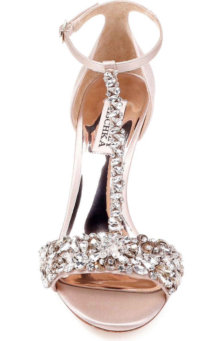 Badgley Mischka Collection Badgley Mischka Crystal Embellished Sandal, Alternate, color,