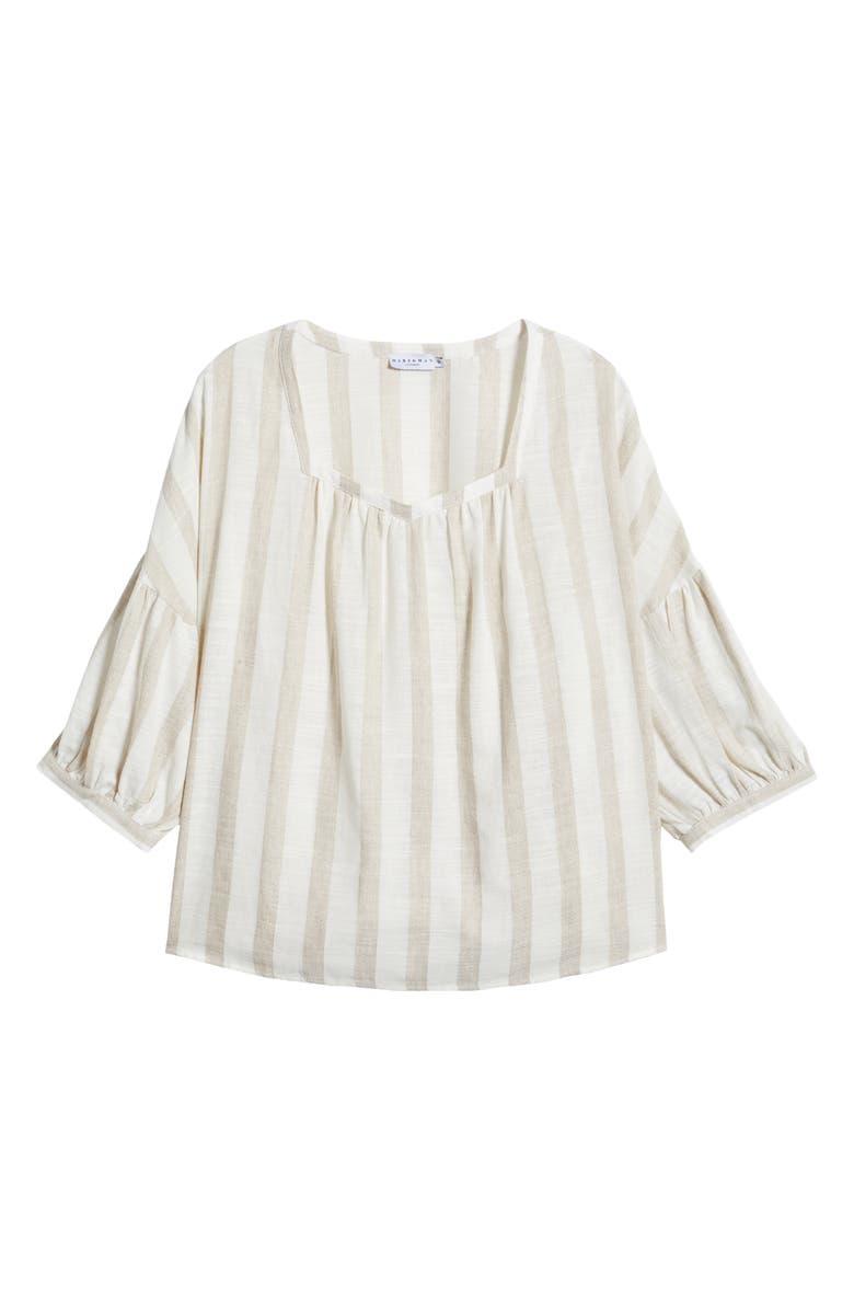 HARSHMAN Minka Stripe Linen Top, Alternate, color,