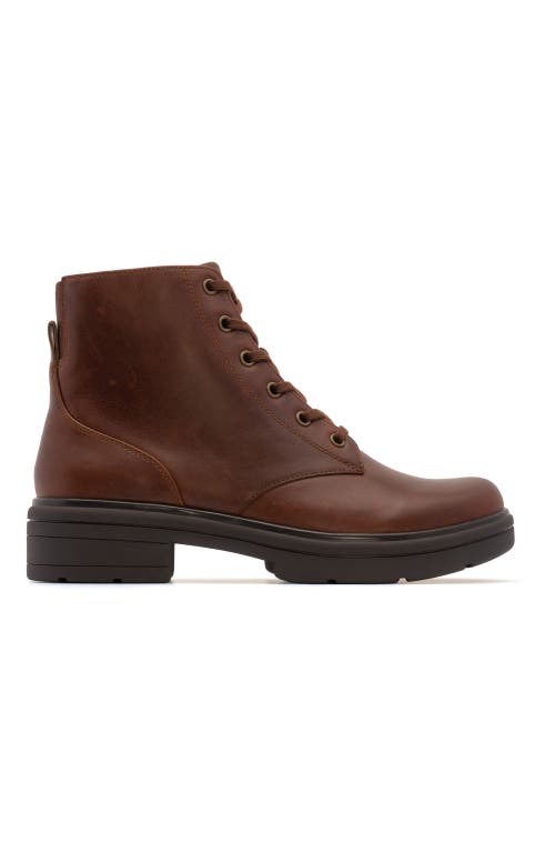 Abeo Vista Lace Boot In Dark Tan - Regular