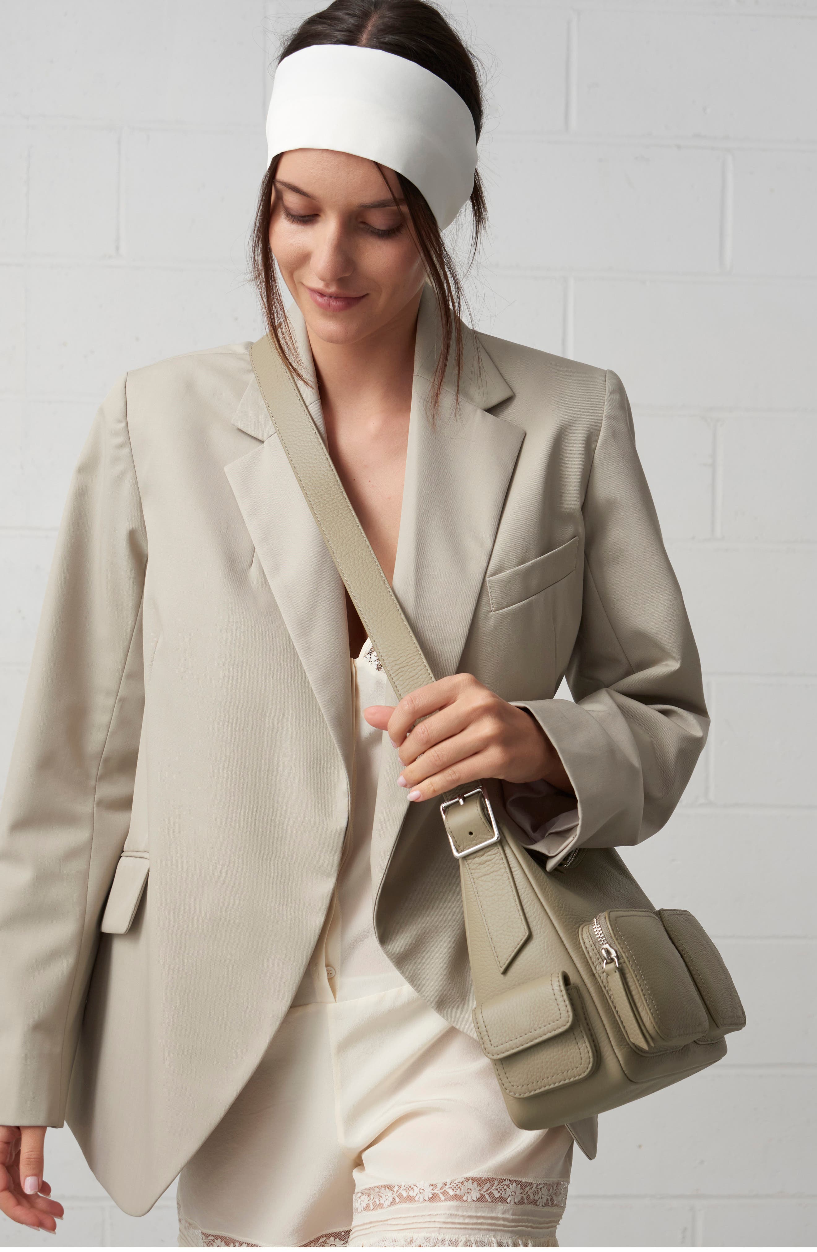 WE-AR4 The Cargo Leather Crossbody Bag, Alternate, color, Sage