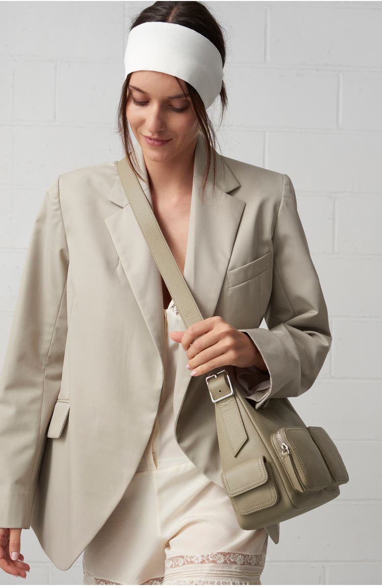 WE-AR4 The Cargo Leather Crossbody Bag, Alternate, color, Sage