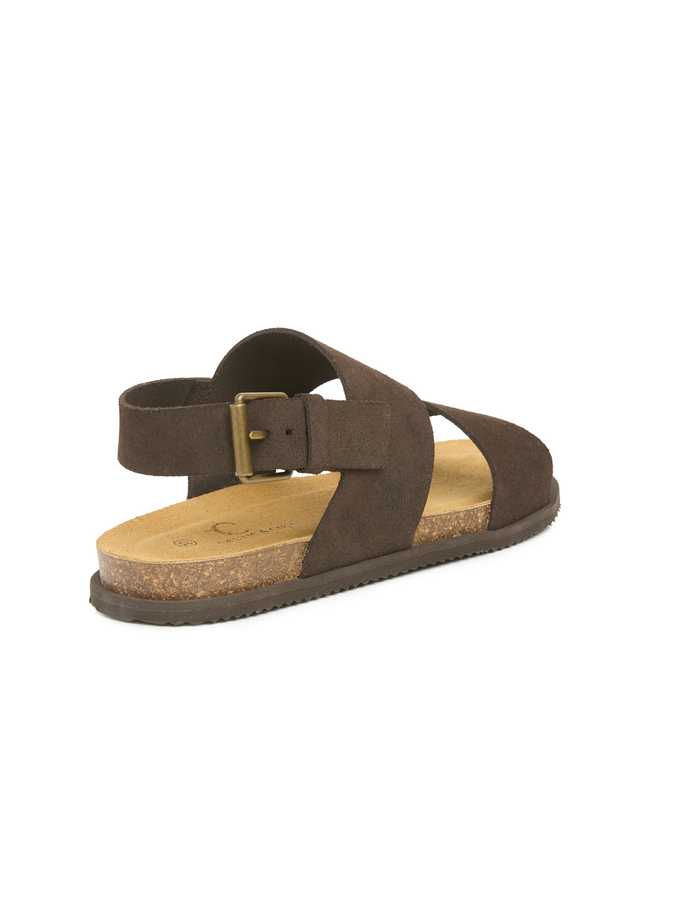 Celtic & Co. Double Strap Sandal, Alternate, color, Chocolate Brown