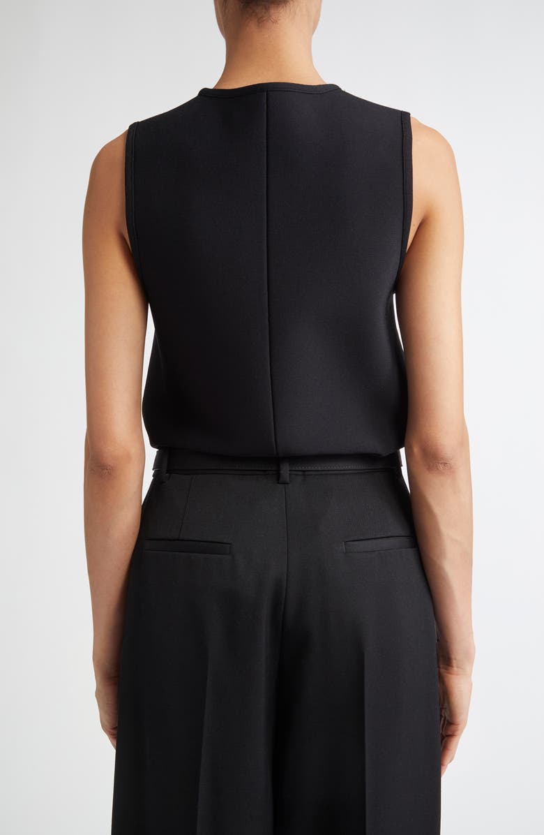 Jil Sander Superfine Interlock Tank, Alternate, color, Black