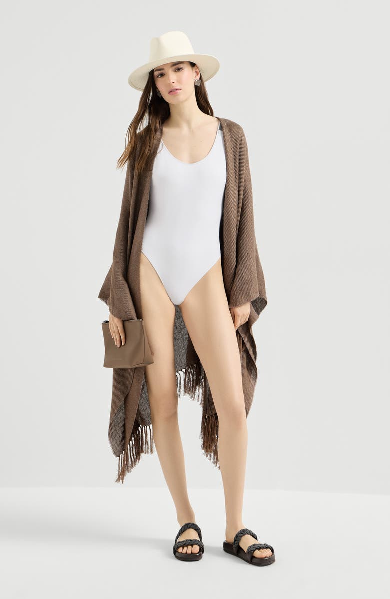 Brunello Cucinelli One-piece swimsuit, Alternate, color, White