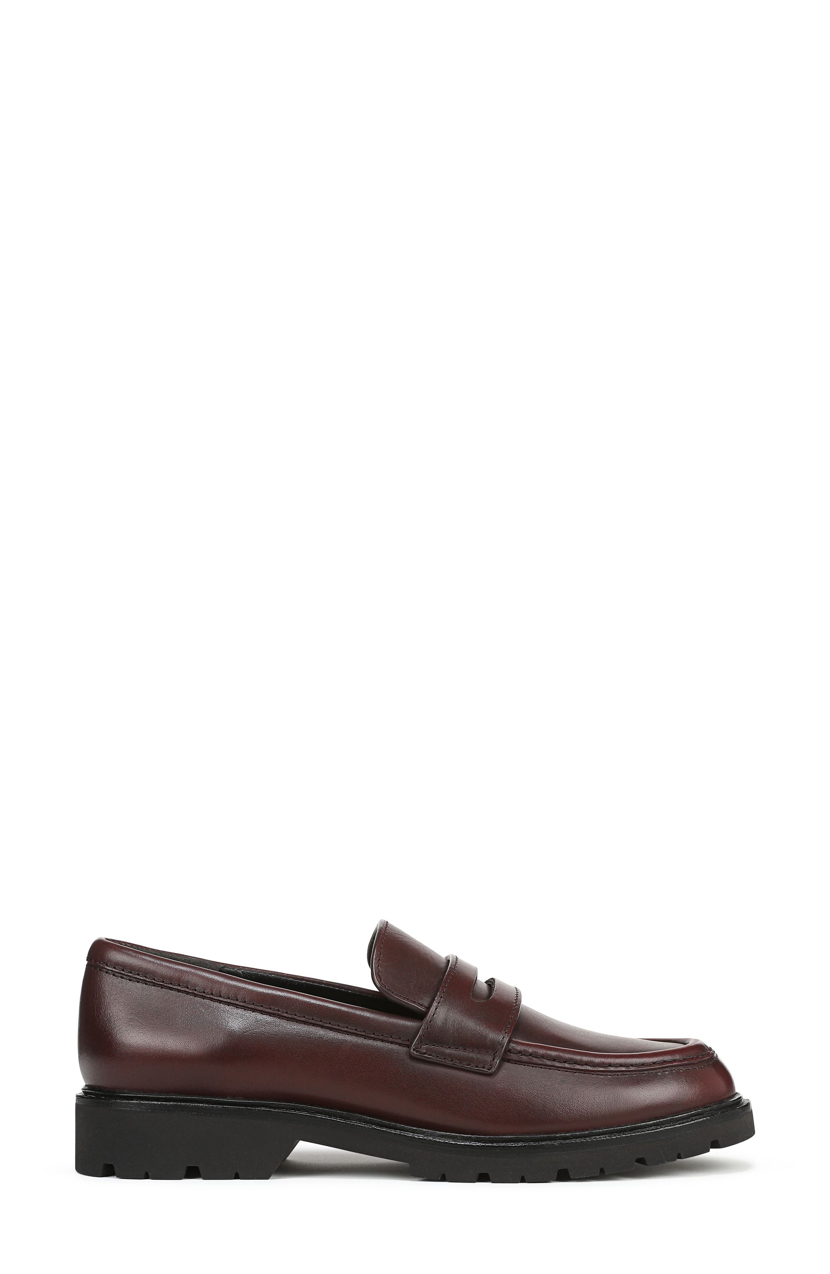 Vince Siena Lugged Penny Loafer, Alternate, color, Bloodstone