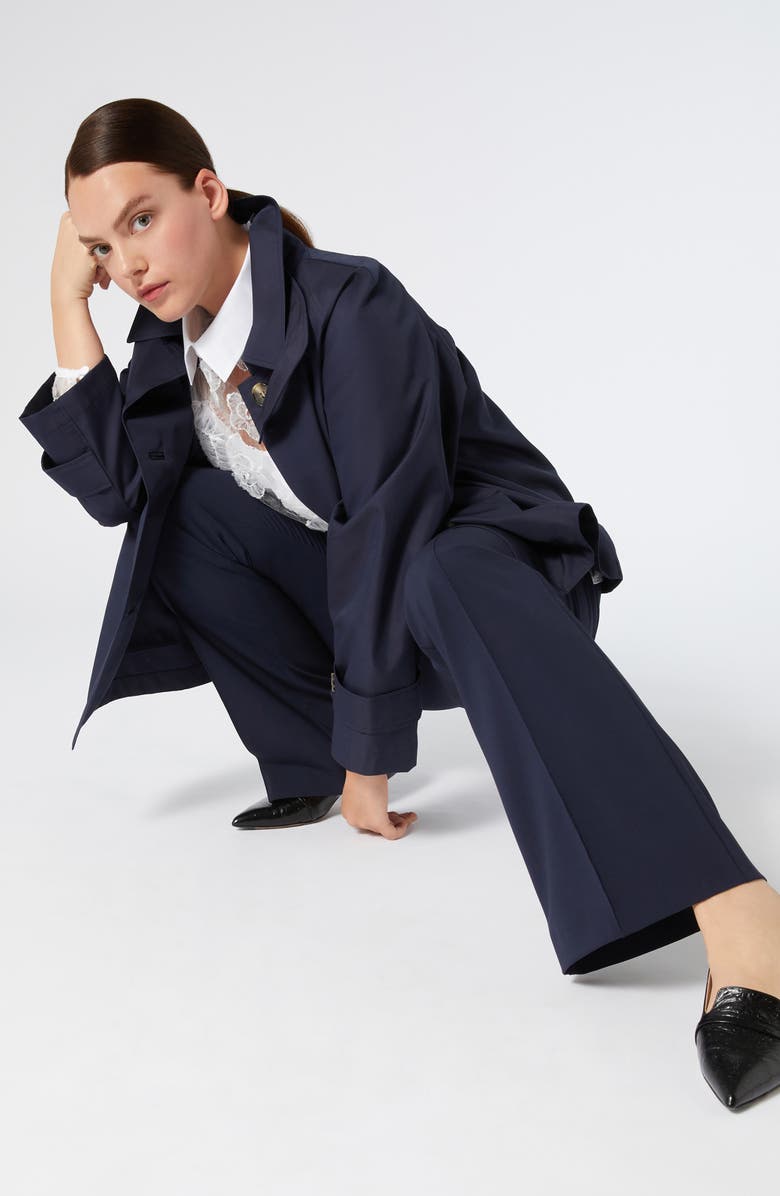 Marina Rinaldi Godezia Embroidered Lace Shirt, Alternate, color, Optical White