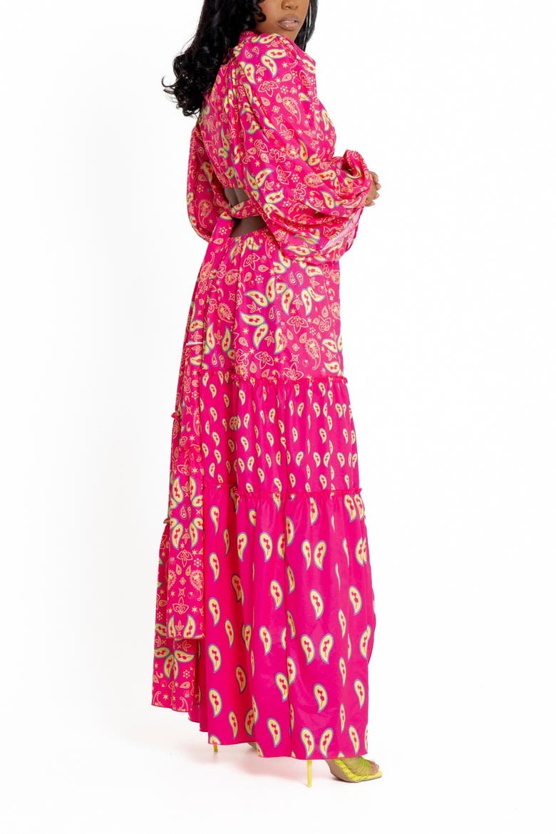 Persephone Wrap Dress, Alternate, color, Pink