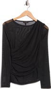 rag & bone Mesh Crossover Top