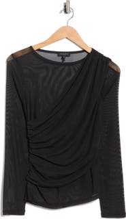 rag & bone Mesh Crossover Top